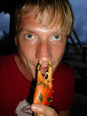 Felix und ein Hummer