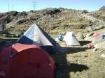 Zelten im Base-Camp
