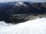 Blick zum Base-Camp (am See)