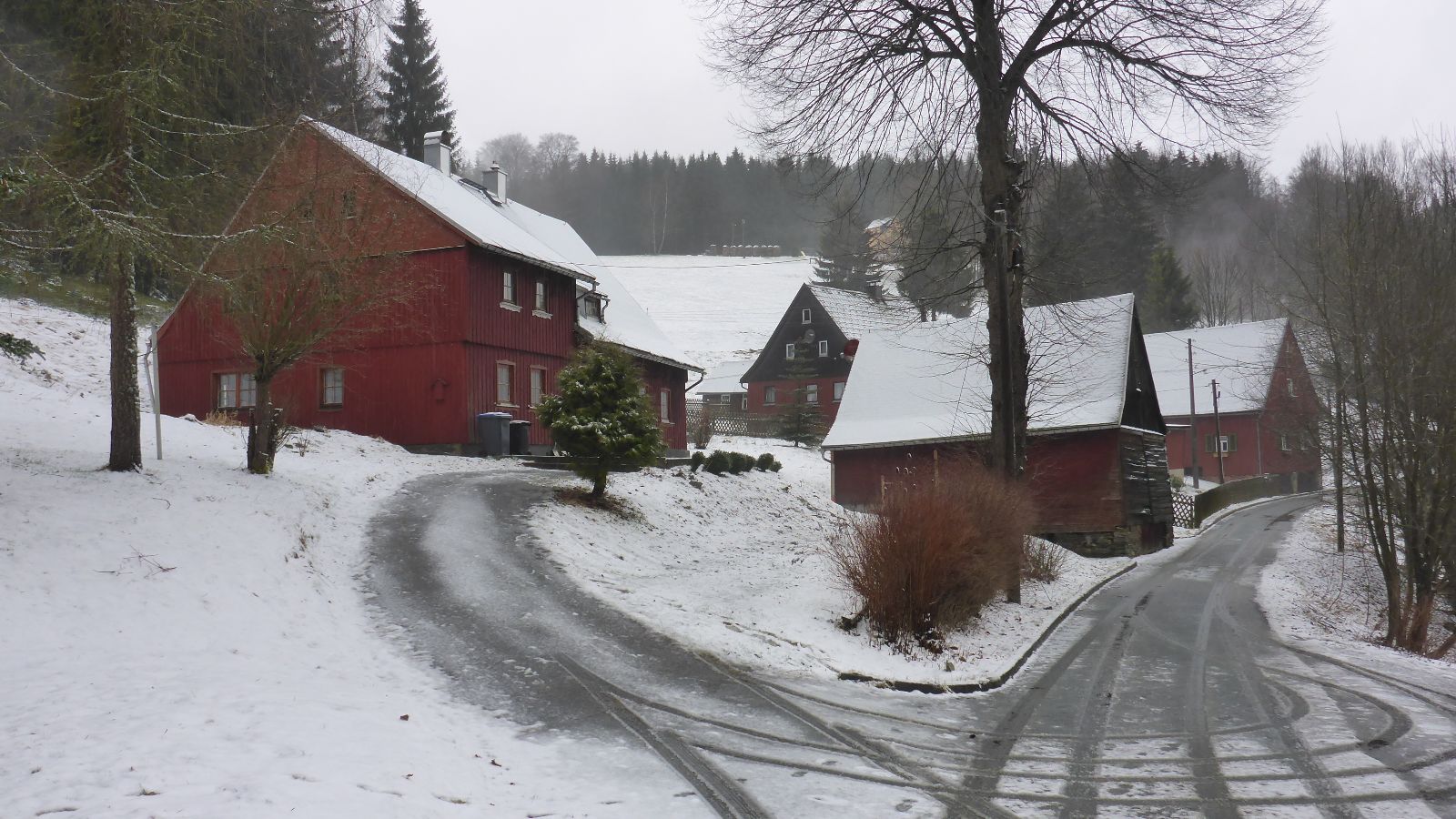 Mein eingeschneites Bauernhaus