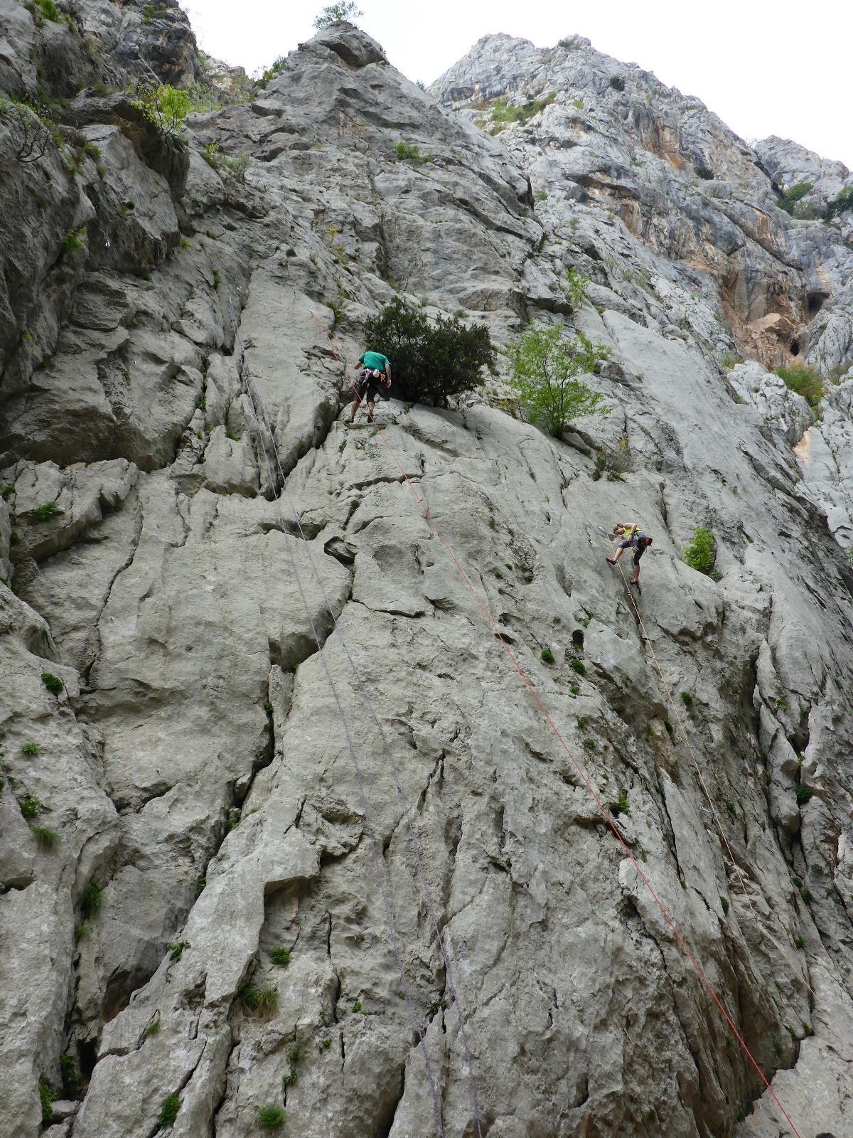 Bergsteiger im Paklenica Nationalpark