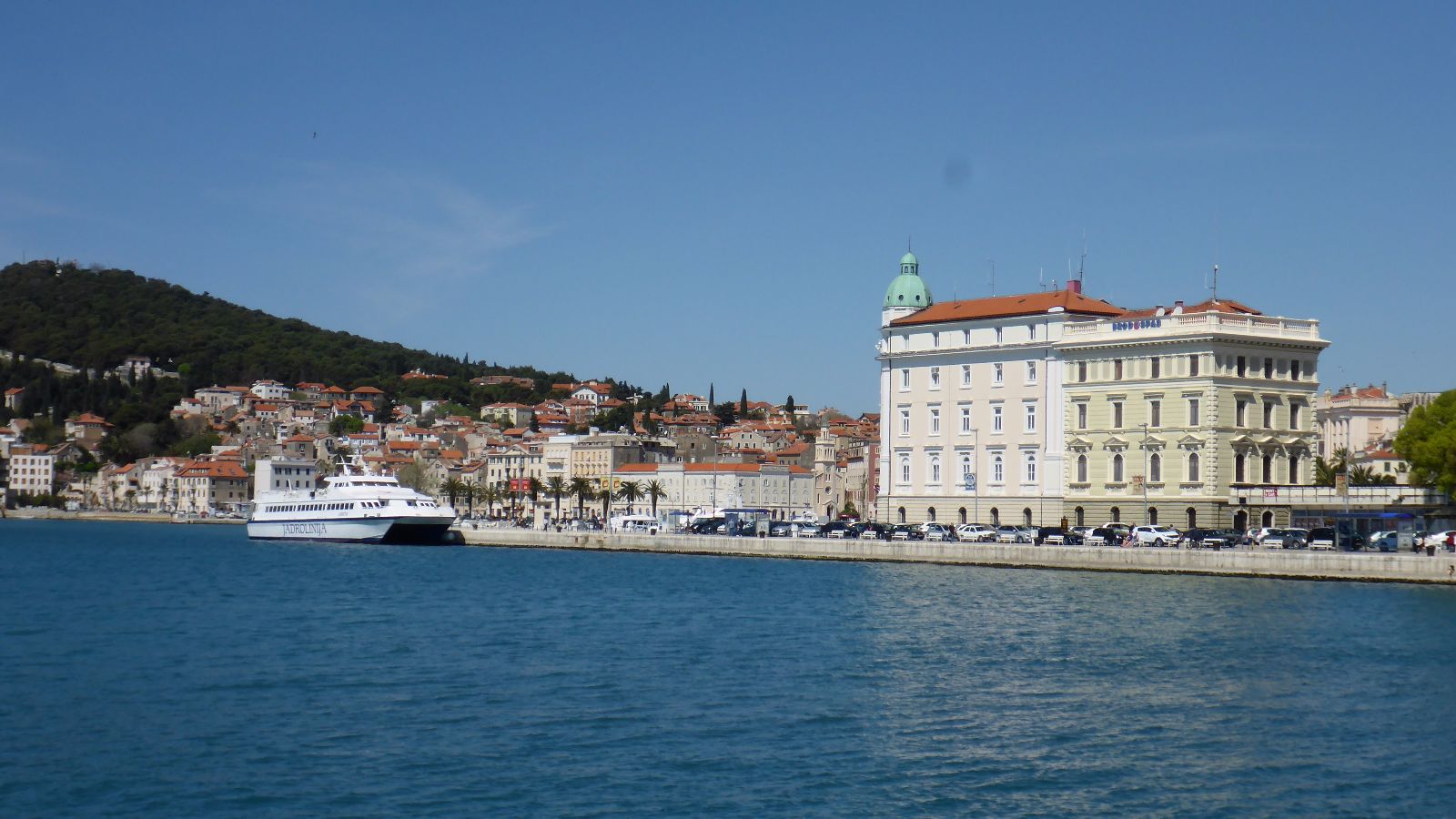 Blick übers Meer auf Split