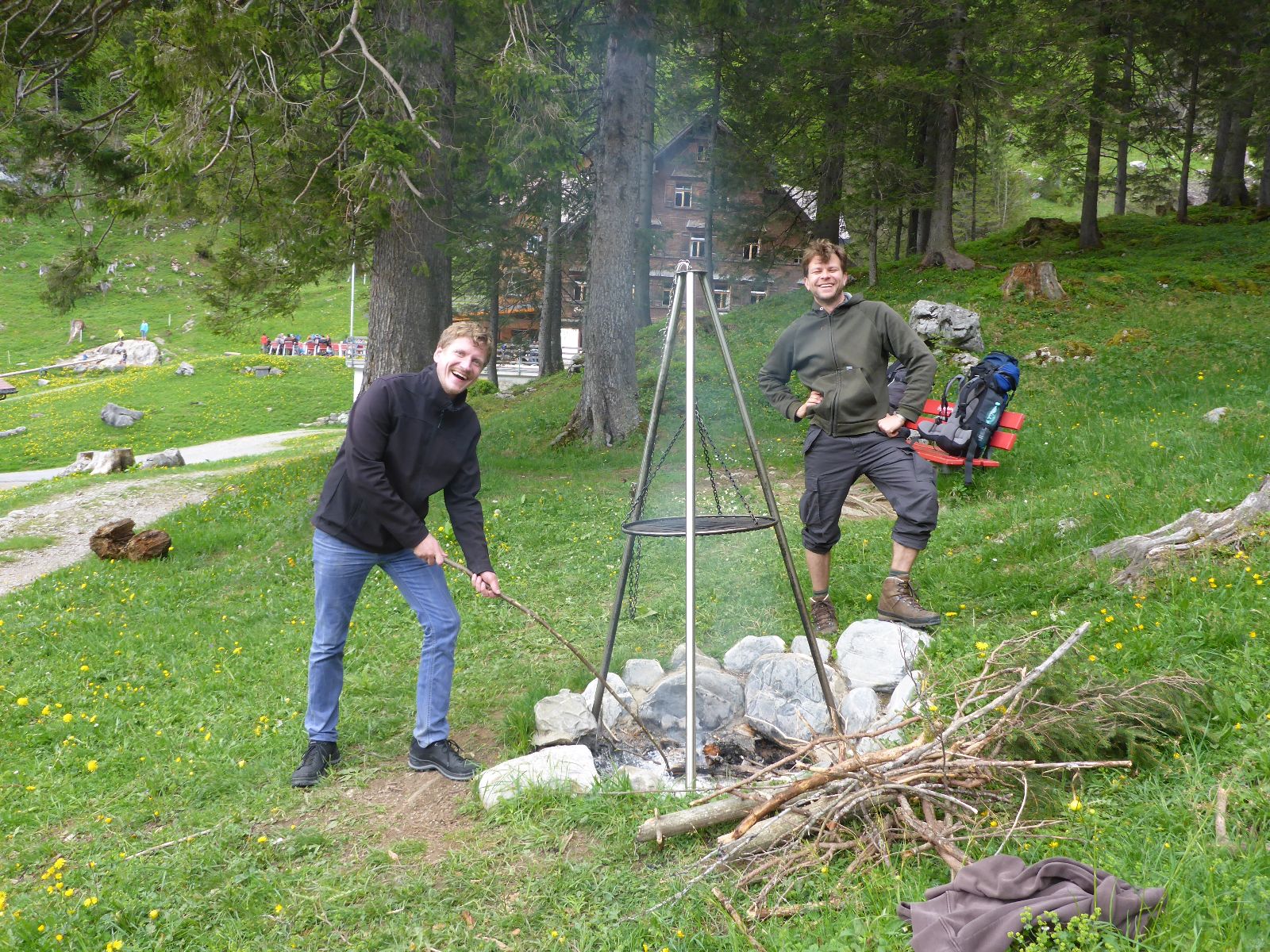 Pause an der Feuerstelle
