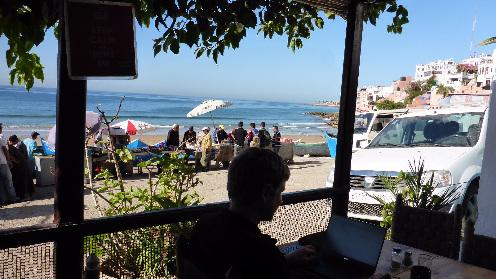Mein Arbeitsplatz in Taghazout