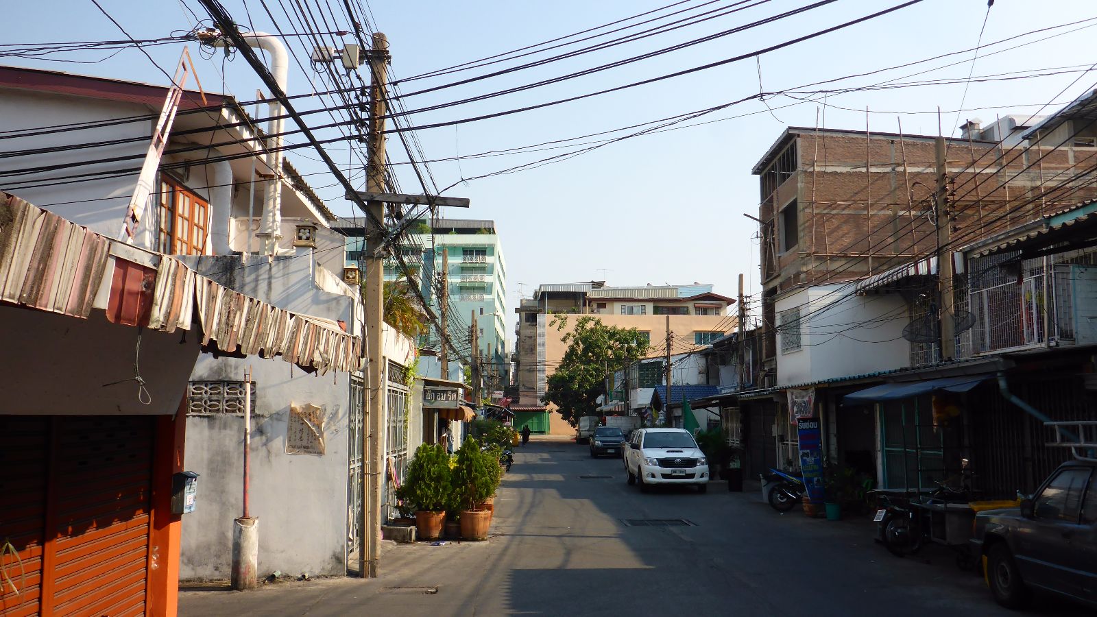 Die Gegend rund um meine Unterkunft in Bangkok