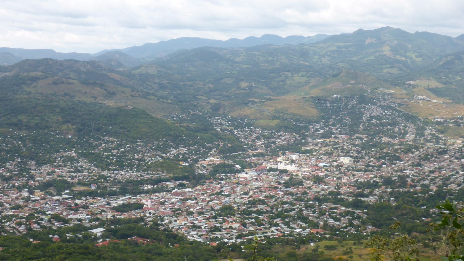 Blick vom Cerro Apante über Matagalpa