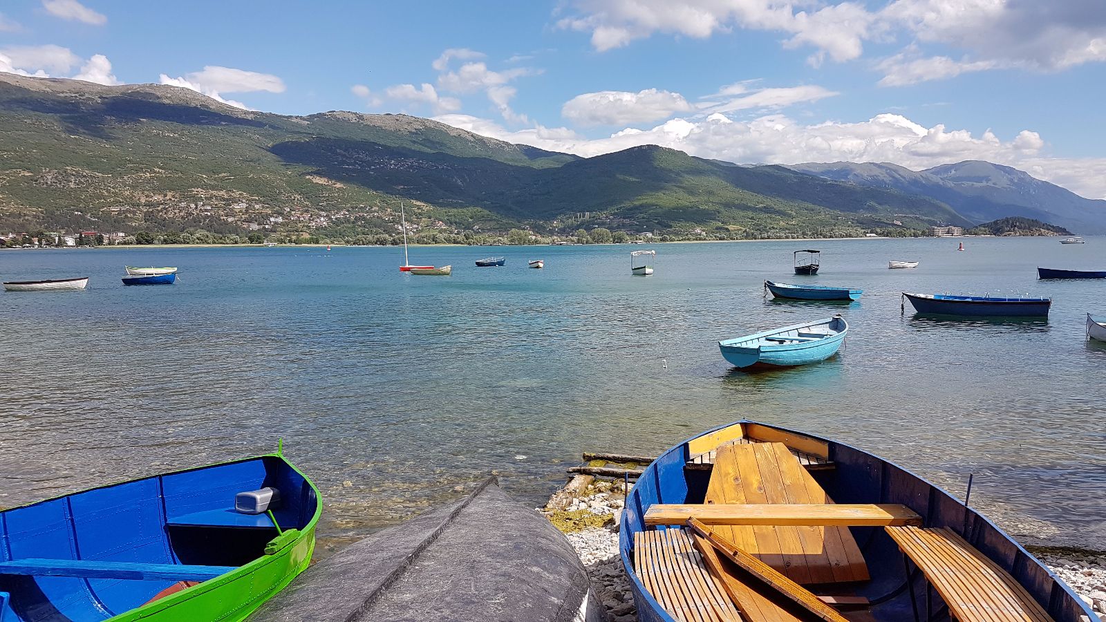 Boote auf dem Ohridsee