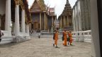 Drei Mönche in Wat Phra Kaew
