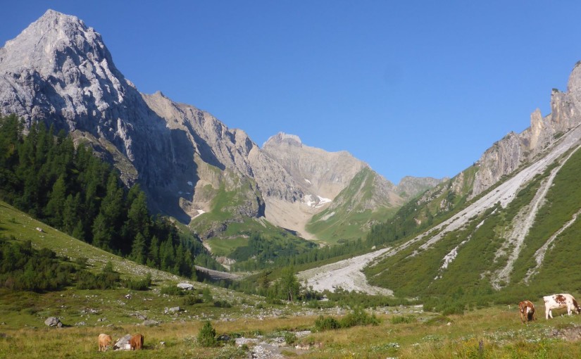 Morgendlicher Blick von der Oberlochalm